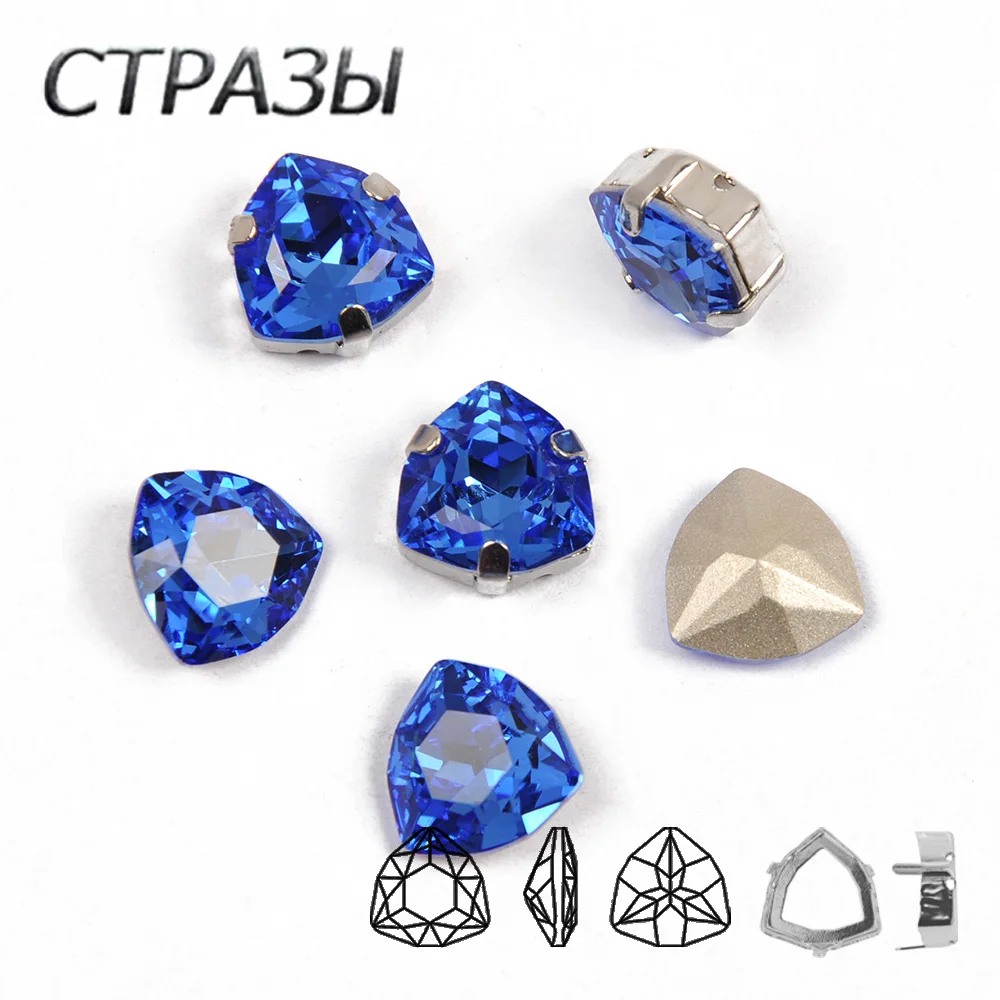 Sapphire 4706 Trilliant Top glass crystal flatback rhinestones base sew on stones for Garment Decoration jewelry accessories
Sapphire 4706 Trilliant Top glass crystal flatback rhinestones base sew on stones for Garment Decoration jewelry accessories