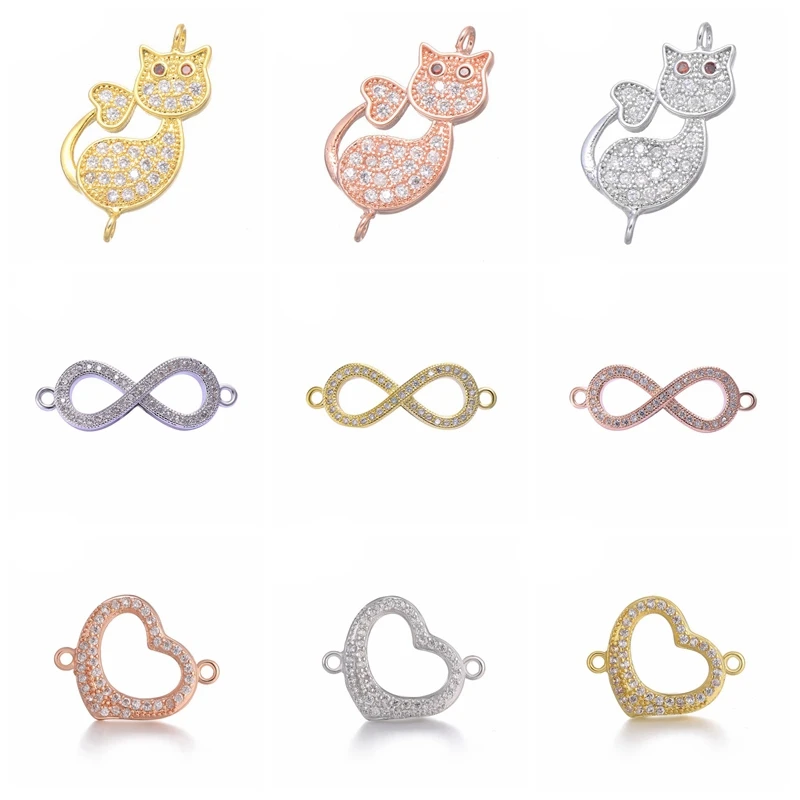 Juya DIY Bracelets Connectors Handmade Animal Cat Heart Infiniry Leaf Charms Accessories For Women Kids Necklace Earrings Making
Juya DIY Bracelets Connectors Handmade Animal Cat Heart Infiniry Leaf Charms Accessories For Women Kids Necklace Earrings Making