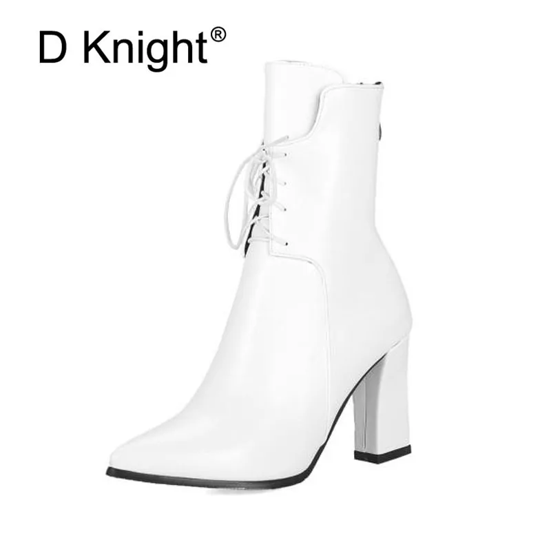 Patent Leather Ankle Boots Women Fashion Leisure Shoes Lady Girls Women Autumn Winter Boots Back Zip Lace Up High Heels Booties
Patent Leather Ankle Boots Women Fashion Leisure Shoes Lady Girls Women Autumn Winter Boots Back Zip Lace Up High Heels Booties
