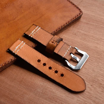 ONTHELEVELl Handmade 20 22 24mm Genuine Leather Wrist Watch Strap Smoked tree cream Yellow Vintage Retro Thick Band Men's Belt
ONTHELEVELl Handmade 20 22 24mm Genuine Leather Wrist Watch Strap Smoked tree cream Yellow Vintage Retro Thick Band Men's Belt