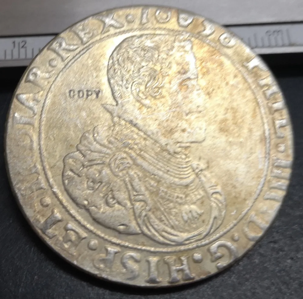 1626 Spanish Netherlands (Brabant) (Netherlands) 1 Ducaton - Felipe IV Brussels Silver Plated Coin
1626 Spanish Netherlands (Brabant) (Netherlands) 1 Ducaton - Felipe IV Brussels Silver Plated Coin