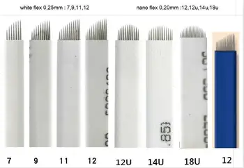 500pcs/lot Microblading Needle Blade Tebori Hard Pcd 7/9/11/12/14 / 12u / 14U/19U Permanent Makeup Microblading Blades
500pcs/lot Microblading Needle Blade Tebori Hard Pcd 7/9/11/12/14 / 12u / 14U/19U Permanent Makeup Microblading Blades