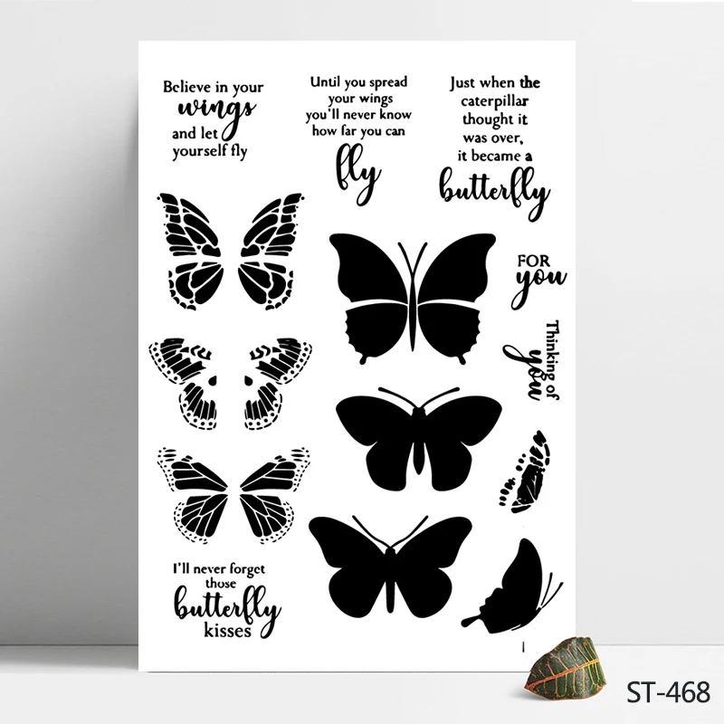 AZSG Butterflies Transparent Clear Stamps/Silicone Seals for DIY Scrapbooking photo album/Card Making Size 11*16cm
AZSG Butterflies Transparent Clear Stamps/Silicone Seals for DIY Scrapbooking photo album/Card Making Size 11*16cm