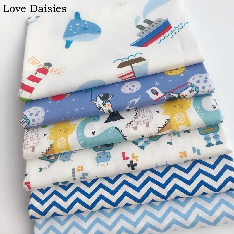100% Cotton Twill Cloth BLUE Cartoon Ship Whale Outspace Dinosaur Robot Chevron Fabrics For DIY Crib Bedding Handwork Home Decor
100% Cotton Twill Cloth BLUE Cartoon Ship Whale Outspace Dinosaur Robot Chevron Fabrics For DIY Crib Bedding Handwork Home Decor