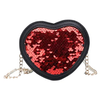 Children Handbag Fashion Girls Kids Cute Casual Retro Heart Shape Sequins Design Cross-body PU Shoulder Messenger 2019 Bag
Children Handbag Fashion Girls Kids Cute Casual Retro Heart Shape Sequins Design Cross-body PU Shoulder Messenger 2019 Bag