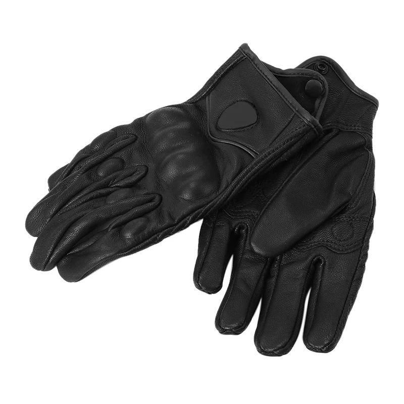 Black Unisex Anti-slip Non-Perforated Leather Thermal Street Leather Racing Gloves Off-road Windproof Warm Motorcycle Gloves
Black Unisex Anti-slip Non-Perforated Leather Thermal Street Leather Racing Gloves Off-road Windproof Warm Motorcycle Gloves