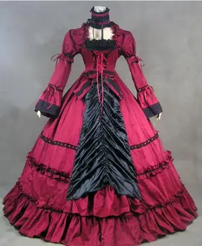2016 Brand new Long Sleeve Ruffles Halloween Party Dresses Renaissance Victorian Ball Gowns
2016 Brand new Long Sleeve Ruffles Halloween Party Dresses Renaissance Victorian Ball Gowns