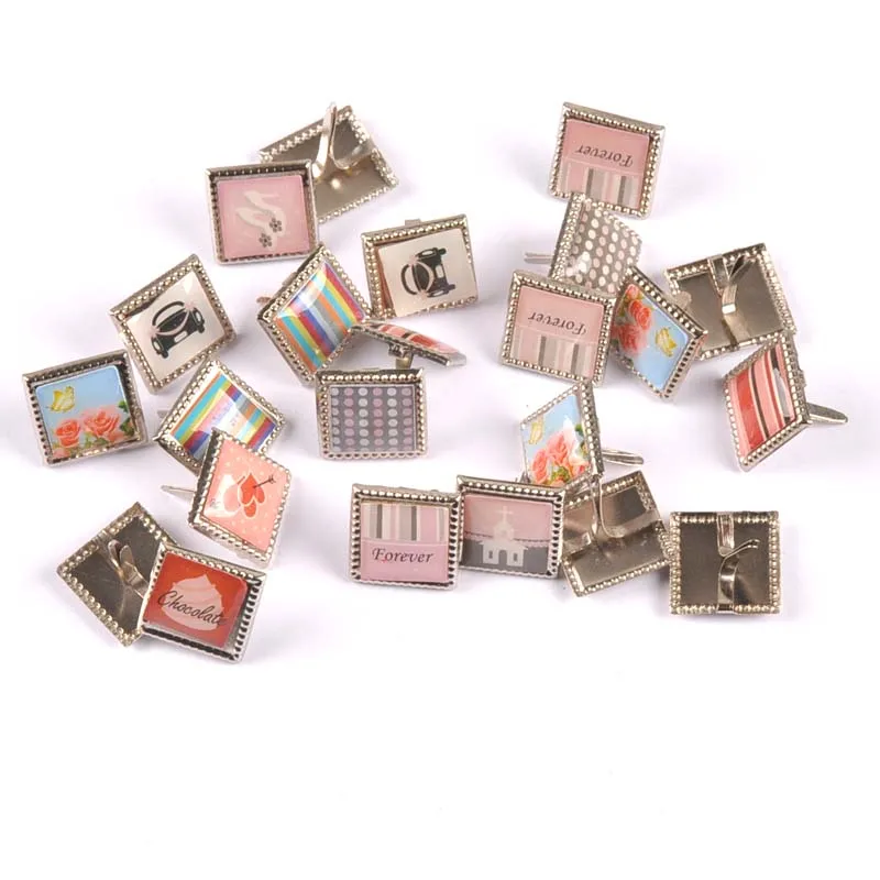 20Pcs Mixed Pattern Square Brads Scrapbooking Crafts Embellishment Fastener Brad DIY Accessories Home Decoration 15x15mm C2249
20Pcs Mixed Pattern Square Brads Scrapbooking Crafts Embellishment Fastener Brad DIY Accessories Home Decoration 15x15mm C2249