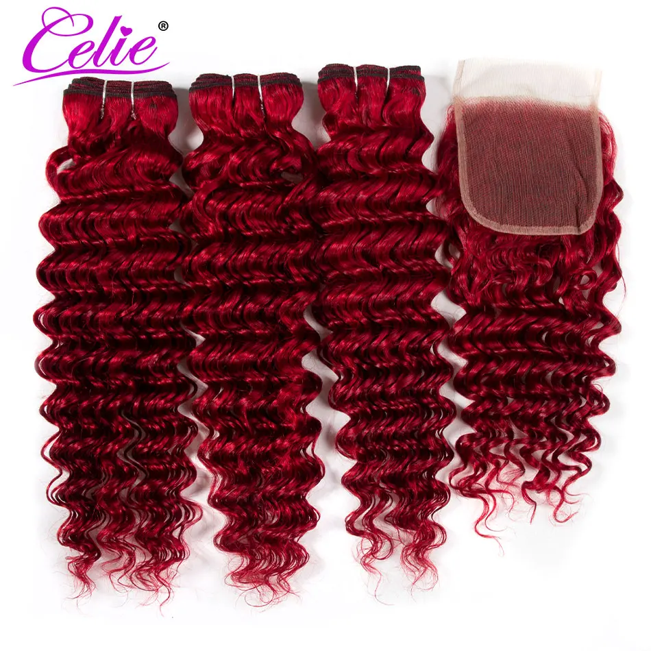 Celie Human Hair Red Deep Bundles With Closure Colored Brazilian Hair Weave Bundles With Closure
Celie Human Hair Red Deep Bundles With Closure Colored Brazilian Hair Weave Bundles With Closure
