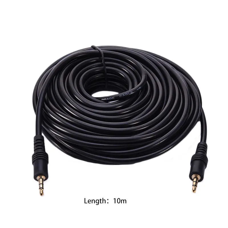 1.5M 3M 5M 10M Aux Cable Speaker Wire 3.5mm Male to Male Audio Stereo Aux Cable Cord For Headphone Microphone MP3 Adapter