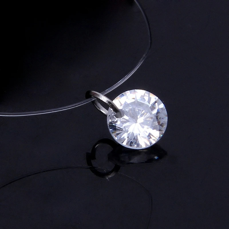 Invisible Chain Necklace Women Transparent Fishing Line Clavicle Chain Short Rhinestone Choker Necklace for Girl Fashion Jewelry
Invisible Chain Necklace Women Transparent Fishing Line Clavicle Chain Short Rhinestone Choker Necklace for Girl Fashion Jewelry