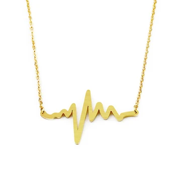 ACEBFEET Electrocardiogram Necklace Chins Women Friend Birthday Gift Trendy Jewelry Gold Bohemia Collar Stainless Steel
ACEBFEET Electrocardiogram Necklace Chins Women Friend Birthday Gift Trendy Jewelry Gold Bohemia Collar Stainless Steel