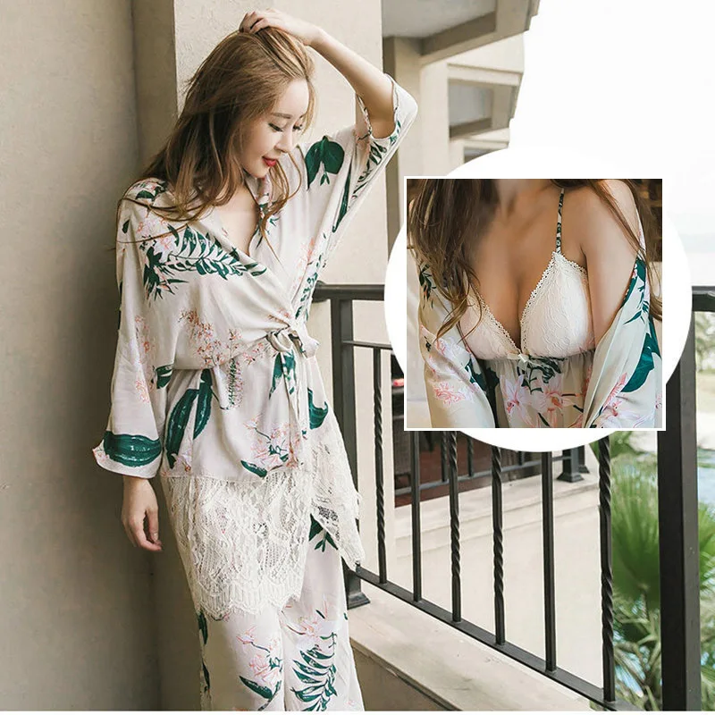 Spring and Autumn Long Sleeve Pyjamas Female Pure Cotton Four-piece Sleeping Strip All Cotton Can be Weared Outside Autumn and S
Spring and Autumn Long Sleeve Pyjamas Female Pure Cotton Four-piece Sleeping Strip All Cotton Can be Weared Outside Autumn and S