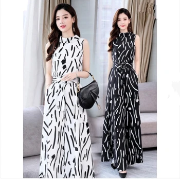 Sleeveless Korean Culottes 2019 Chiffon Fashionable Women 2 Piece Set Korean Tops 2piece Set Woman Plus Size Two Piece Outfit
Sleeveless Korean Culottes 2019 Chiffon Fashionable Women 2 Piece Set Korean Tops 2piece Set Woman Plus Size Two Piece Outfit