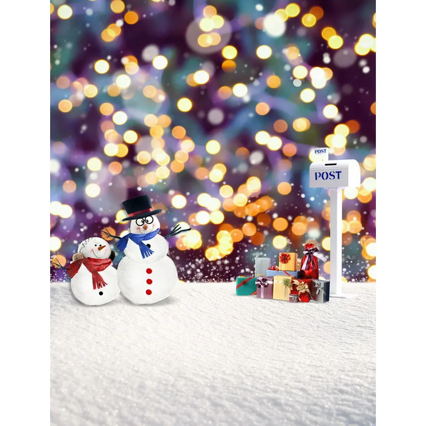 Рождественский виниловый тканевый снежный зимний Снеговик Фотофон для детей