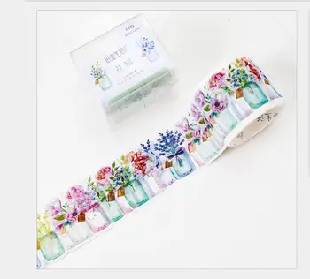 64Pcs/Roll Vivid flowers vase greenhouse washi tape DIY planner diary scrapbooking masking tape escolar
64Pcs/Roll Vivid flowers vase greenhouse washi tape DIY planner diary scrapbooking masking tape escolar