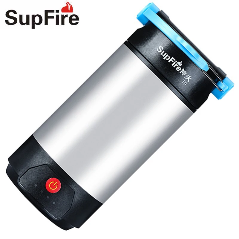 Supfire T9 Camping Light LED Flashlight 1000lm Linterna LED Tent Flash Light 8000mAh Power Bank USB Camp Lamp Hang Light Zaklamp
Supfire T9 Camping Light LED Flashlight 1000lm Linterna LED Tent Flash Light 8000mAh Power Bank USB Camp Lamp Hang Light Zaklamp