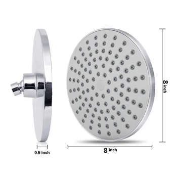 Bathroom Rotating Round Shower Head 8 Inch Rain Douche Top Spray Round Electroplating Shower Head Bathroom Douche Kop
Bathroom Rotating Round Shower Head 8 Inch Rain Douche Top Spray Round Electroplating Shower Head Bathroom Douche Kop