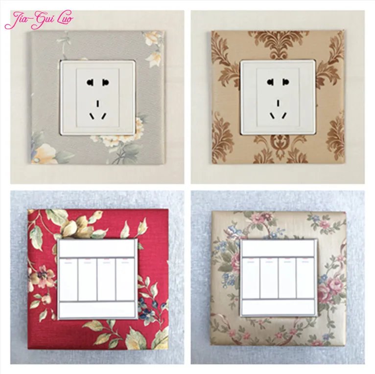JIA-GUI LUO 5 pieces switch panel affixed decoration switch protective cover wallpaper flowers simple socket decoration L001
JIA-GUI LUO 5 pieces switch panel affixed decoration switch protective cover wallpaper flowers simple socket decoration L001