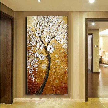 100% Handpainted Oil Paintings Picture White Flower Tree Abstract Oil Painting on Canvas for Home Decoration
100% Handpainted Oil Paintings Picture White Flower Tree Abstract Oil Painting on Canvas for Home Decoration