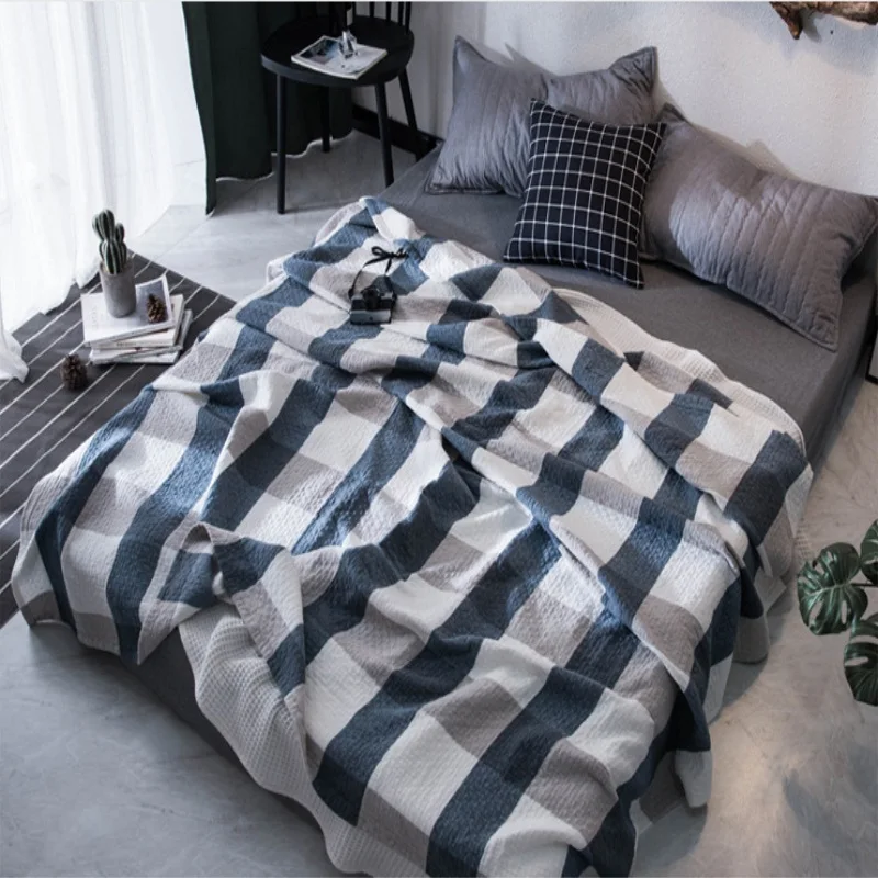 100% cotton plaid blanket sofa travel breathable chic Japanese style soft blanket sofa blanket air conditioning blanket
100% cotton plaid blanket sofa travel breathable chic Japanese style soft blanket sofa blanket air conditioning blanket