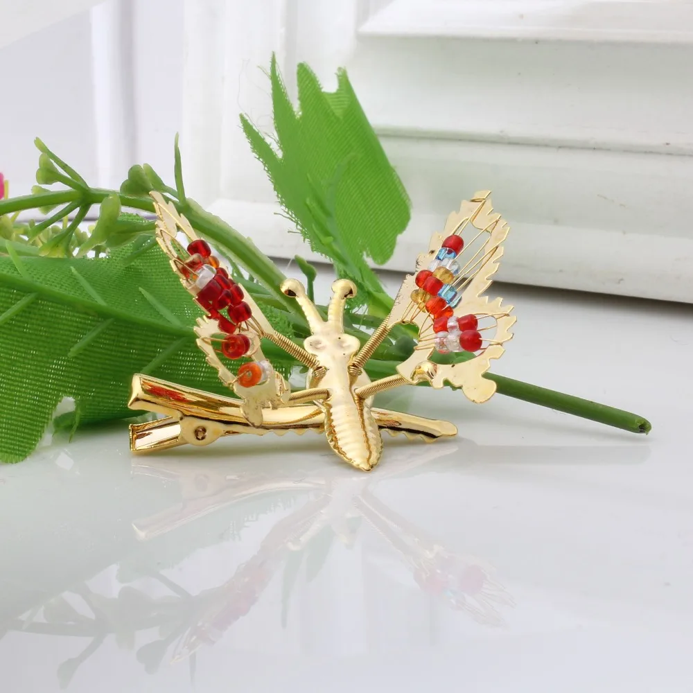Shaking Wings Butterfly Hair Accessories Hair Clip Girls Hollow Hair ornaments Hairclip Kids Metal Retro Colorful Beads Hairpin
Shaking Wings Butterfly Hair Accessories Hair Clip Girls Hollow Hair ornaments Hairclip Kids Metal Retro Colorful Beads Hairpin