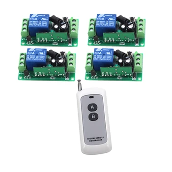 Free Shipping 1 Set DC12V 1 Channel Relay RF Switch Remote Control 1 Transmitter + 4 Receiver 315MHz 4208
Free Shipping 1 Set DC12V 1 Channel Relay RF Switch Remote Control 1 Transmitter + 4 Receiver 315MHz 4208