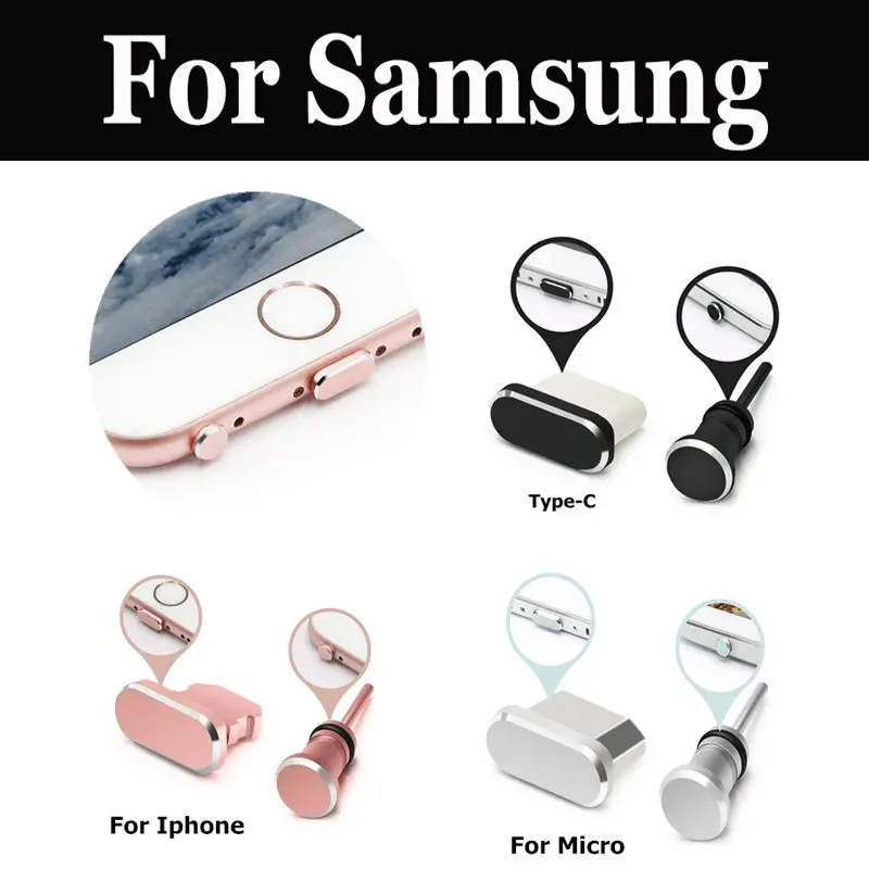 1 Set Dust Plugs Micro Earphone Plug Usb For Samsung Galaxy C7 Pro J2 Core Prime J3 J5 J6 J7 J8 Plus Neo | Мобильные телефоны и