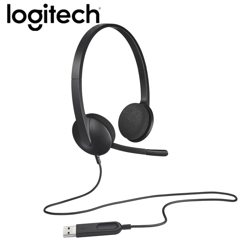 Проводная стереогарнитура Logitech H340 с разъемом USB длина 1 8 м поддержка разметки для
