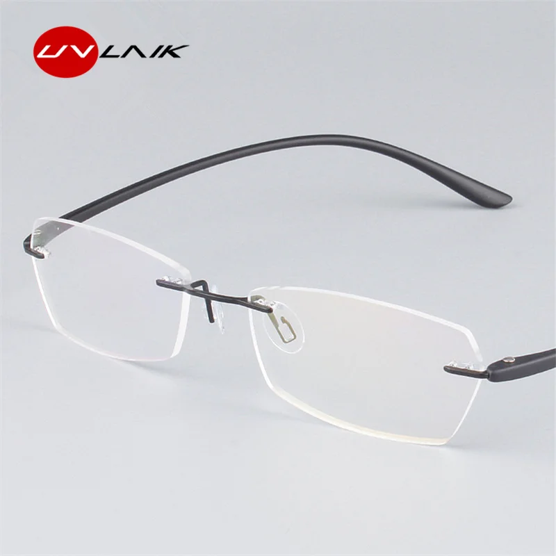 UVLINK Classic Mens Plastic Titanium Rimless Glasses Frames For Myopia Optical Frame Ultra-light Frameless Eyeglasses Frame
UVLINK Classic Mens Plastic Titanium Rimless Glasses Frames For Myopia Optical Frame Ultra-light Frameless Eyeglasses Frame
