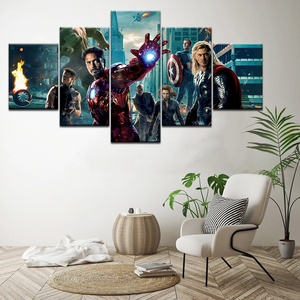 Movie Avengers Civil War Infinity War Superheroes 5 Panel Wall Art Picture Home Decoration Living Room Canvas Paintings HD Print
Movie Avengers Civil War Infinity War Superheroes 5 Panel Wall Art Picture Home Decoration Living Room Canvas Paintings HD Print