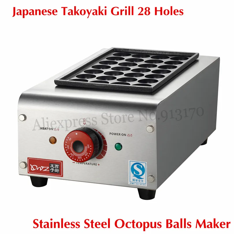 Stainless Steel Japanese Snack food Takoyaki Octopus Dumplings Cooker Meatballs Maker 28 Holes 40mm/18 Holes 45mm Ball
Stainless Steel Japanese Snack food Takoyaki Octopus Dumplings Cooker Meatballs Maker 28 Holes 40mm/18 Holes 45mm Ball