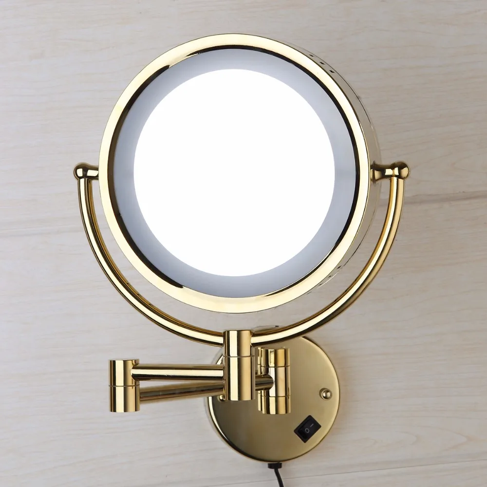 Description Picture 4 of itemKEMAIDI Led Makeup Mirror With Led Light Vanity Cosmetic Magnifying Wall Mirror Bathroom 3x Magnification Shaving Makeup Mirrors