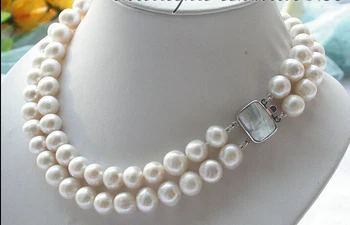 Women Gift word Love Free shipping FREE shipping >>A++ 2ROW 12mm white round CULTURED PEARL necklace 6.07
Women Gift word Love Free shipping FREE shipping >>A++ 2ROW 12mm white round CULTURED PEARL necklace 6.07