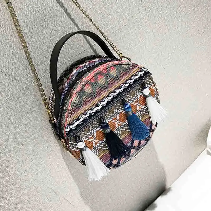 Bohemia Tassel Vintage Women's Shoulder Bag Ladies Sling Round Crossbody Bags Female Designer Luxury Tote Clutch Women Handbag
Bohemia Tassel Vintage Women's Shoulder Bag Ladies Sling Round Crossbody Bags Female Designer Luxury Tote Clutch Women Handbag