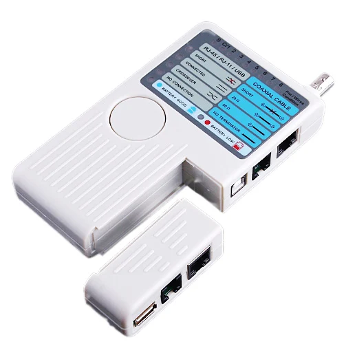 4-in-1 Remote RJ11 RJ45 USB BNC LAN Tester Network Cable Tester Meter for UTP STP LAN Cable Tester Device Machine
4-in-1 Remote RJ11 RJ45 USB BNC LAN Tester Network Cable Tester Meter for UTP STP LAN Cable Tester Device Machine