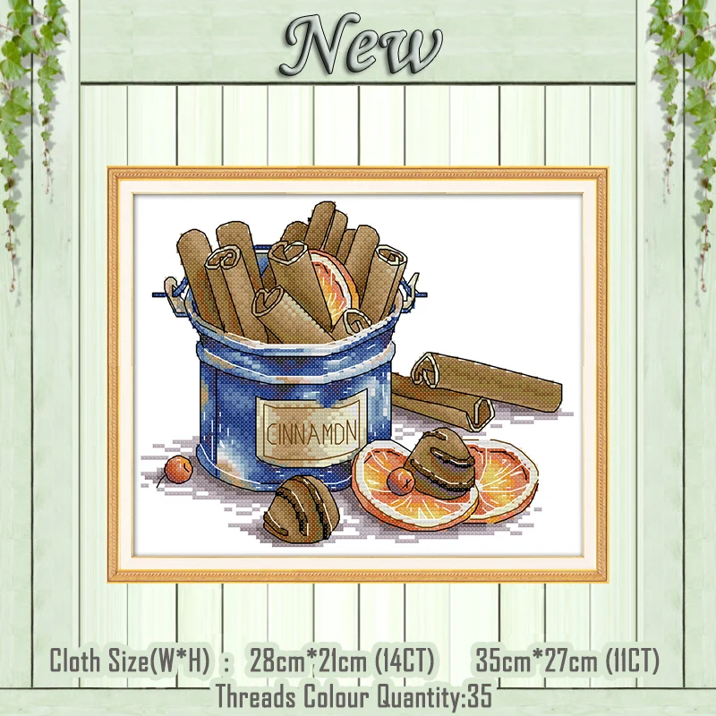 Cinnamon Kitchen painting 11CT Counted printed on Canvas DMC 14CT Cross Stitch Embroidery kits Needlework Sets DIY crafts Decor
Cinnamon Kitchen painting 11CT Counted printed on Canvas DMC 14CT Cross Stitch Embroidery kits Needlework Sets DIY crafts Decor