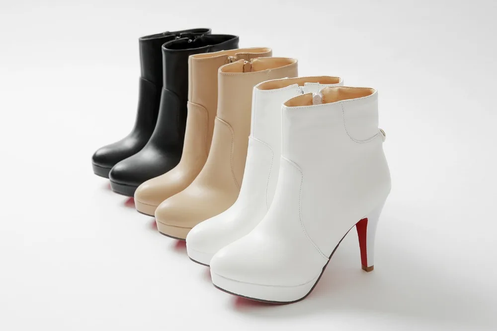 PQECFS Big size 31-43 high quality spring & autumn women solid pu high heels ankle ridiing boots 3 colors
PQECFS Big size 31-43 high quality spring & autumn women solid pu high heels ankle ridiing boots 3 colors