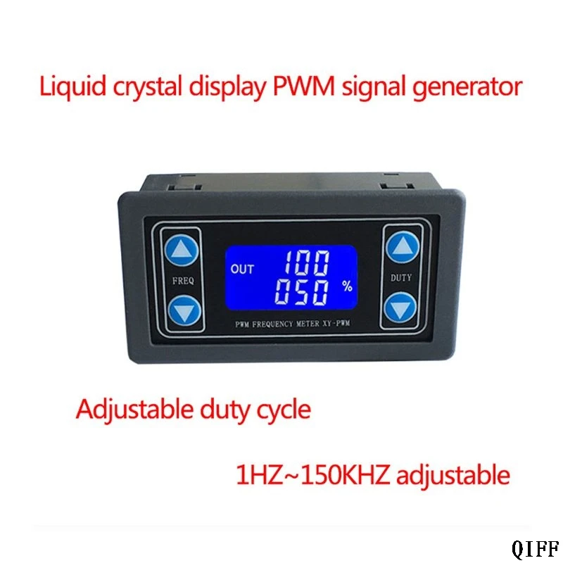 1Hz-150KHz PWM Pulse Frequency Duty Cycle Adjustable Module Signal Generator Mar28
1Hz-150KHz PWM Pulse Frequency Duty Cycle Adjustable Module Signal Generator Mar28
