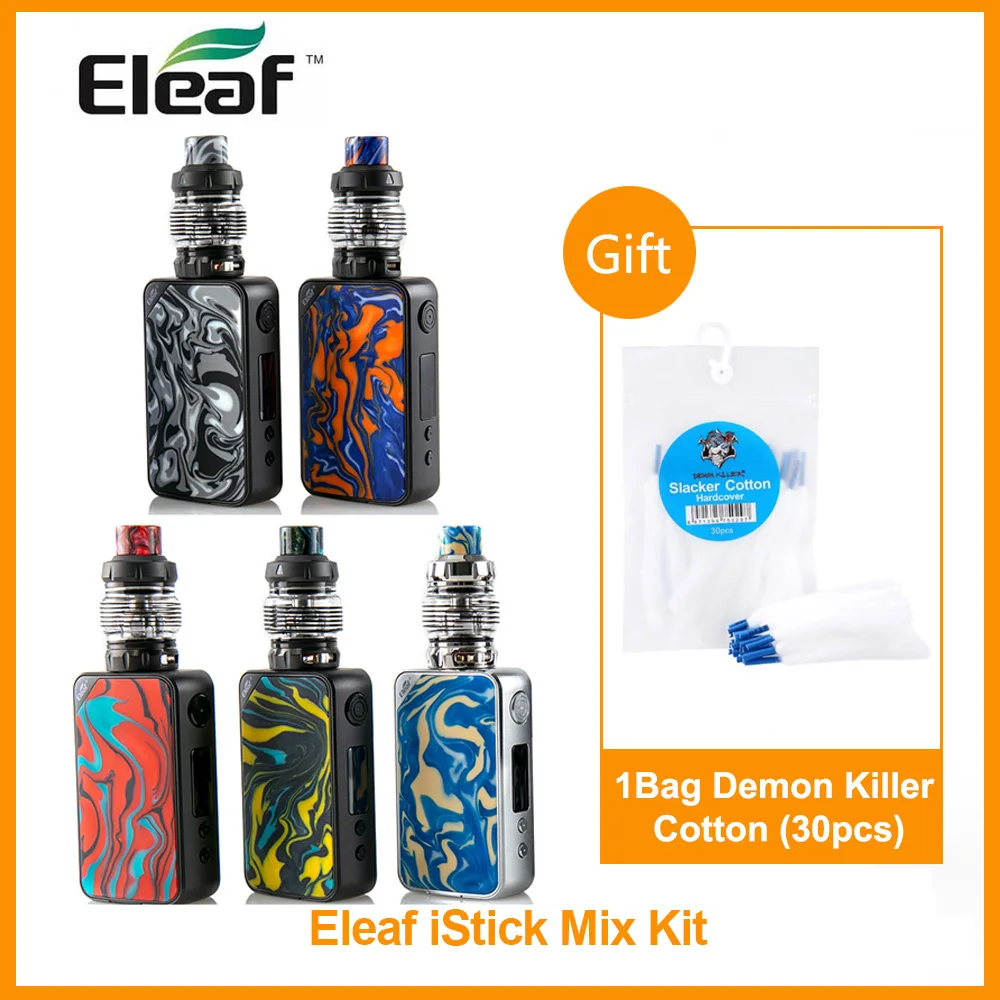 EU/US Version Gift Cotton Original Eleaf iStick MIX Kit With ELLO POP Atomizer 6.5ml/2mL Tank HW-M2/HW-N2 Coil VS drag 2 E-Cig
EU/US Version Gift Cotton Original Eleaf iStick MIX Kit With ELLO POP Atomizer 6.5ml/2mL Tank HW-M2/HW-N2 Coil VS drag 2 E-Cig