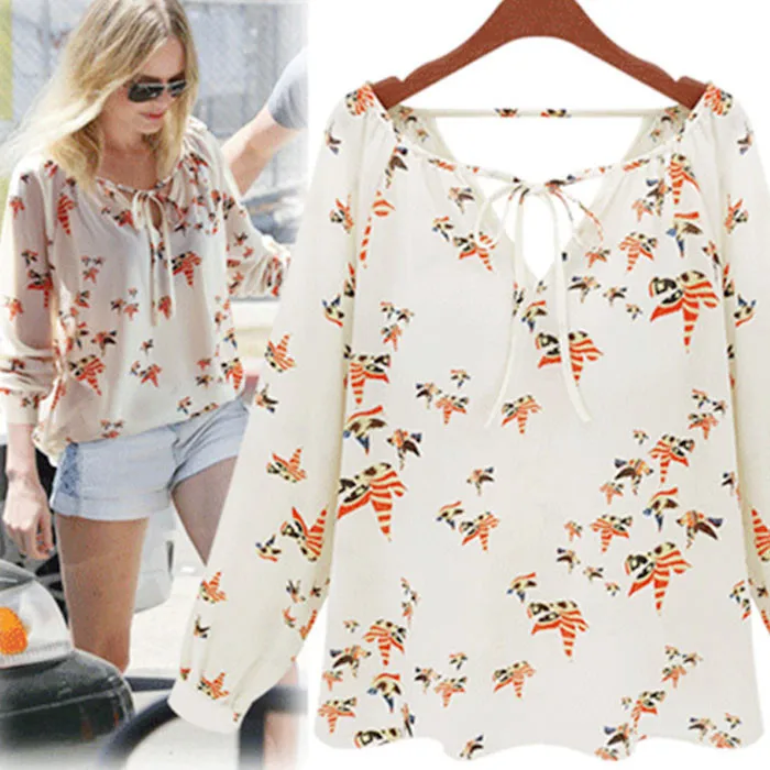 NEW Women Summer Chiffon Shirts Autumn Boho Floral Printed Long Sleeve Blouses Ladies Loose Casual Tops Cropped Feminino #YL
NEW Women Summer Chiffon Shirts Autumn Boho Floral Printed Long Sleeve Blouses Ladies Loose Casual Tops Cropped Feminino #YL