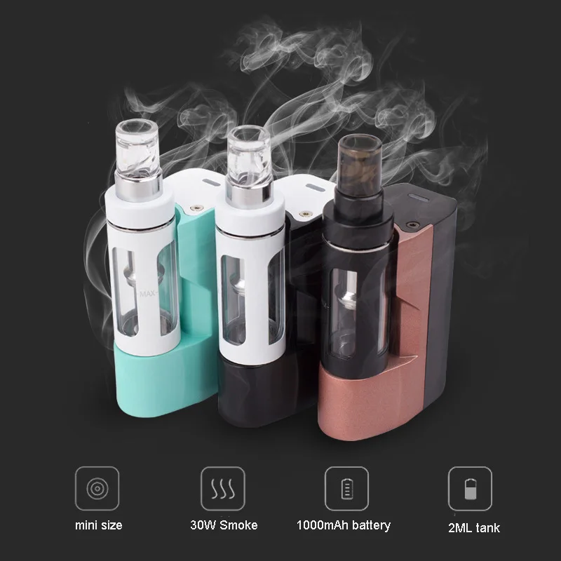 Mini 30W Electronic Cigarette Kit 1000mAh Battery 2PCS Atomizing Core 0.5ohm 1ohm Vape Mod E Cigarette
Mini 30W Electronic Cigarette Kit 1000mAh Battery 2PCS Atomizing Core 0.5ohm 1ohm Vape Mod E Cigarette