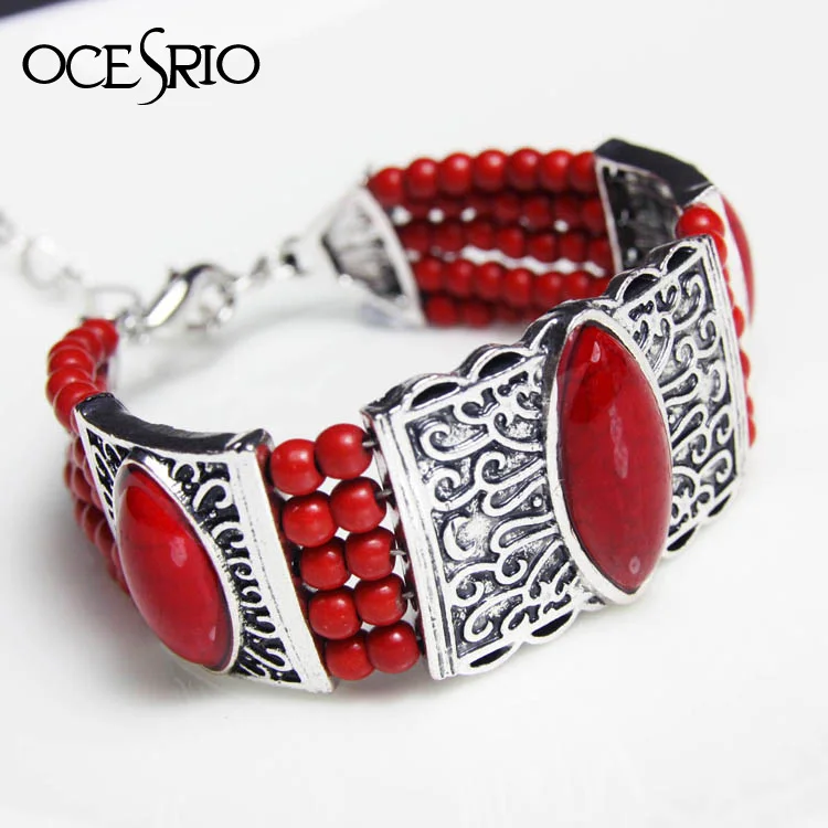 Fashion Vintage Bohemian Boho Ethnic Tibetan Silver Bracelet Red Stone Beads Bangle Carving Charm Bracelets for Women brt-j65
Fashion Vintage Bohemian Boho Ethnic Tibetan Silver Bracelet Red Stone Beads Bangle Carving Charm Bracelets for Women brt-j65