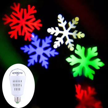 E27 4W Auto Rotating Snowflake laser Lamp Christmas New Year Snowflake Laser Projector Light Party Disco Landscape Stage Light
E27 4W Auto Rotating Snowflake laser Lamp Christmas New Year Snowflake Laser Projector Light Party Disco Landscape Stage Light