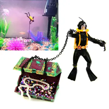 Newest Aquarium Ornament Treasure Diver Hunter Treasure Figure Action Fish Diver Tank Ornament Aquarium Landscape
Newest Aquarium Ornament Treasure Diver Hunter Treasure Figure Action Fish Diver Tank Ornament Aquarium Landscape