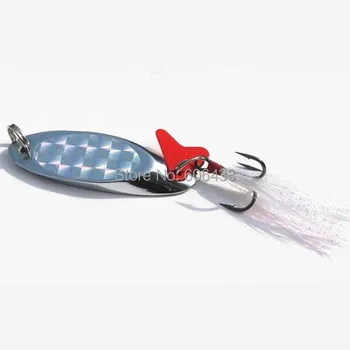 10PCS Fishing Spoon Lure Treble Spinner wire baits red white feather hook 7g 10g 15g 21g 28g 40g 50g Free shipping
10PCS Fishing Spoon Lure Treble Spinner wire baits red white feather hook 7g 10g 15g 21g 28g 40g 50g Free shipping
