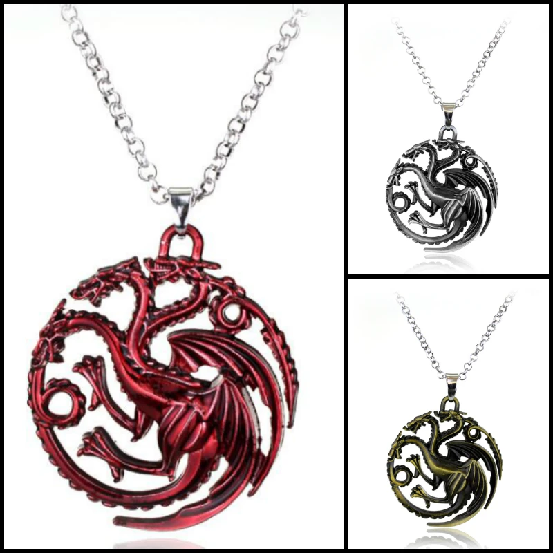 Movie Jewelry Game Of Thrones Daenerys Targaryen Blood and fire round red dragon pendant necklace Can Drop shipping
Movie Jewelry Game Of Thrones Daenerys Targaryen Blood and fire round red dragon pendant necklace Can Drop shipping