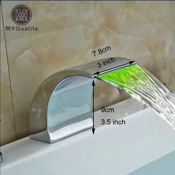 Free Shipping Deck Mount Waterfall Spout LED Color Changing Brass Chrome Basin & Tub Replace Spout
Free Shipping Deck Mount Waterfall Spout LED Color Changing Brass Chrome Basin & Tub Replace Spout