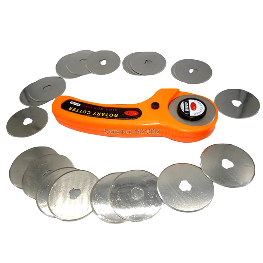 20pcs 45mm Rotary Cutter Blades + 1pc Handle 45mm Rotary Cutter Quilters Sewing Quilting Fabric Leather Craft Vinyl Paper Cut
20pcs 45mm Rotary Cutter Blades + 1pc Handle 45mm Rotary Cutter Quilters Sewing Quilting Fabric Leather Craft Vinyl Paper Cut
