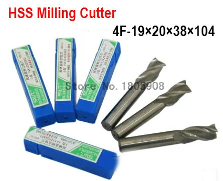 Free delivery 4 slot 2PCS M19.0 high speed steel straight shank vertical milling cutter milling cutter of end milling cutter
Free delivery 4 slot 2PCS M19.0 high speed steel straight shank vertical milling cutter milling cutter of end milling cutter